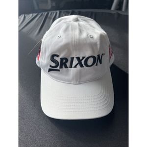 NEW Srixon Z Star Promo Men's Golf Hat Strapback Adjustable White Embroidered